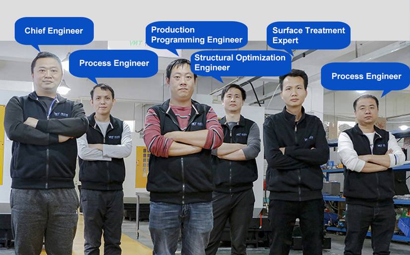 5 professional CNC machining engineers