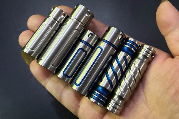 Titanium CNC Waterproof EDC Pill Bottle