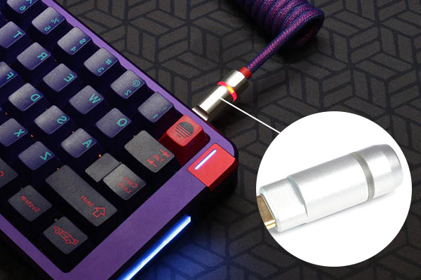 Custom CNC usb type c metal housing Application Keyboard Cable