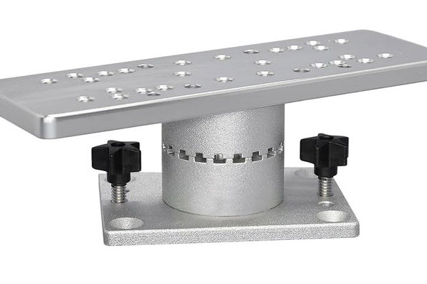 Custom CNC Aluminum Dual Pivot Electronics Monitor Arm for Slat Wall Mount