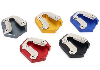 Custom CNC Aluminum Motorcycle Side Kickstand Extension Foot Pad Support Surface Treatment