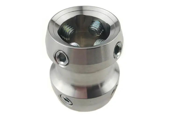 Custom CNC Aluminum Prosthetic Leg Adapter Double Receiver Machining