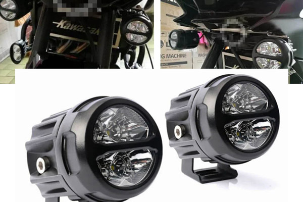 Custom CNC Machining Aluminum Motorcycle High and Low Beam Auxiliary Light Bracket