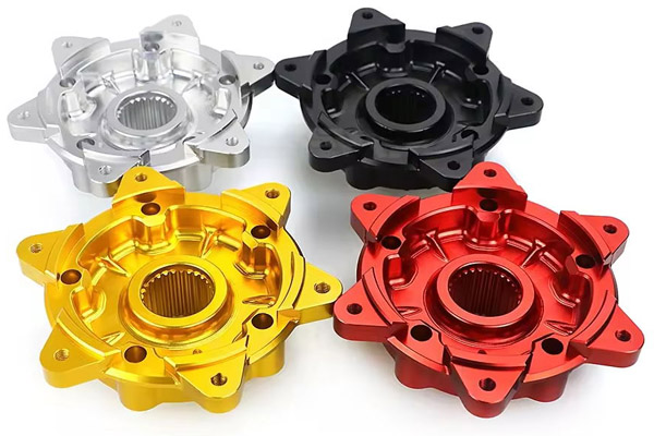 Custom CNC Machining Motorcycle Aluminum Wheel Disc Brake Hub Cover