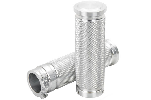 Custom CNC Motorcycle Bike Knurled Aluminum Grip Rod Machining