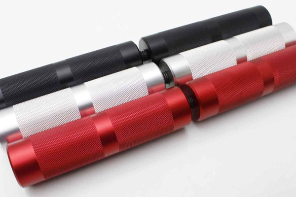 Custom CNC Motorcycle Bike Knurled Aluminum Grip Rod