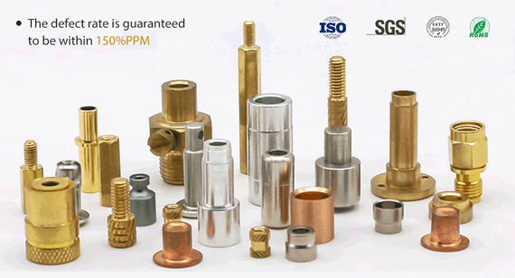 brass CNC machining Nuts, Bolts, and Fasteners