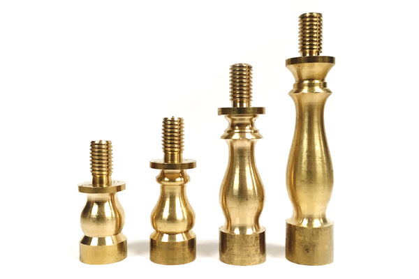 Custom CNC Brass Pedestal Lamp Finial Base Lamp Parts