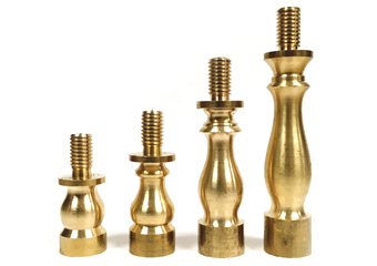 Custom CNC Brass Pedestal Lamp Finial Base Lamp Parts Surface Treatment