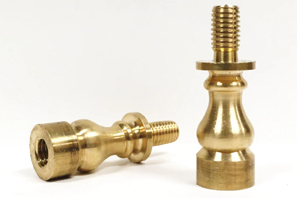 CNC Brass Pedestal Lamp Finial Base Lamp Parts machining