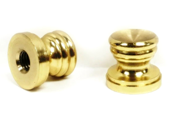 Custom CNC Brass Pedestal Lamp Finial Base Lamp Parts machining