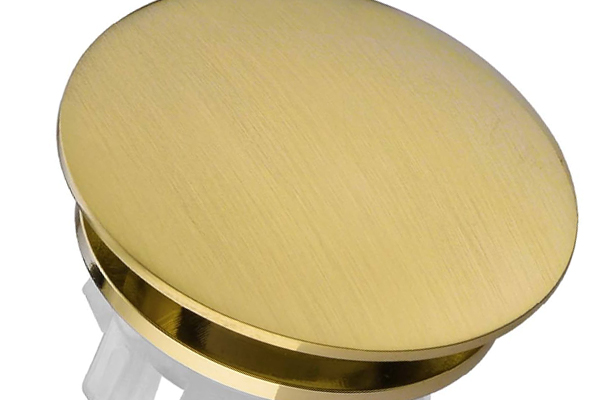 Custom CNC Chrome Solid Brass Sink Overflow Cap Round Hole Cover machining parts