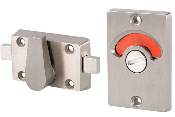 Custom CNC Stainless Steel 304 Thumb Turn And Door Occupancy Indicator Lock