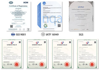 Certifications and Patents