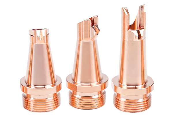 Custom CNC Fiber Laser Welder Copper Nozzle