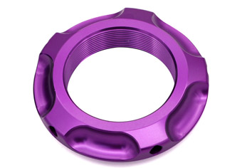 Purple anodized aluminum CNC machined parts