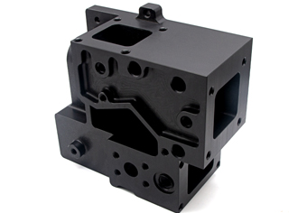 Black anodized CNC machined parts