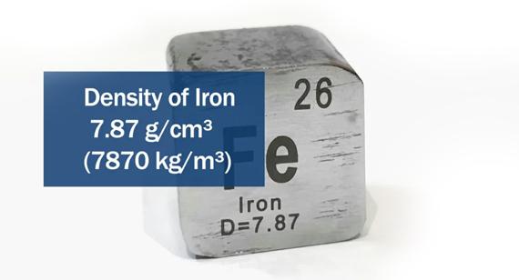 Density of Iron