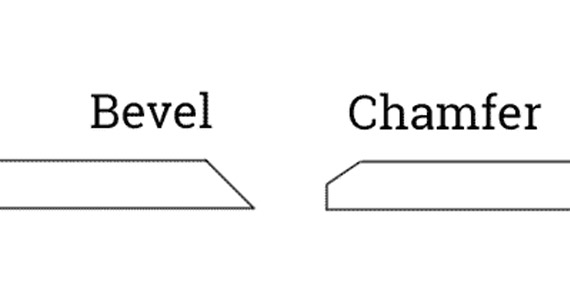 bevel vs chamfer