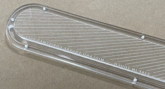 Acrylic CNC Machining Parts Laser Engraving