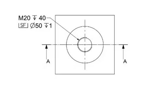 Spotface Holes in Engineering Drawings