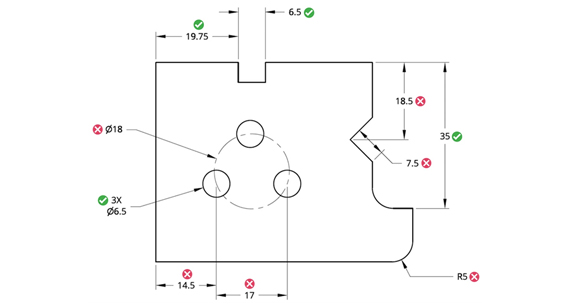 Include Dimensions Only for Critical, Measurable Features