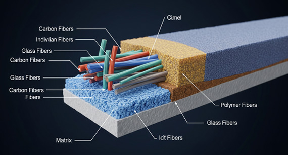 Composite material composition diagram