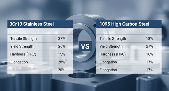 3Cr13 Steel and 1095 High Carbon Steel Mechanical Properties