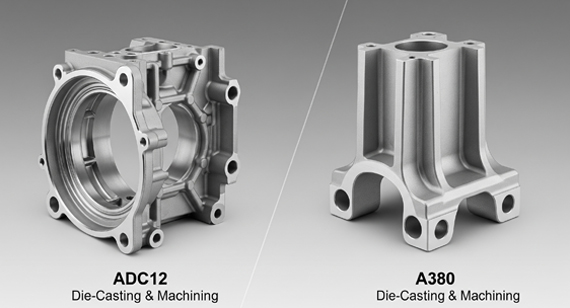 ADC12 Aluminum and A380 Aluminum Die Casting CNC Machining Parts