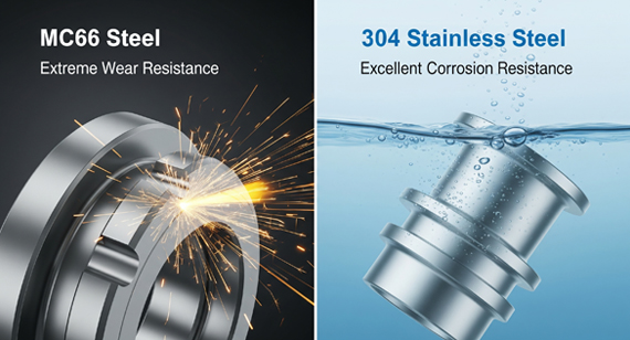 MC66 Steel vs. 304 Stainless Steel characteristic