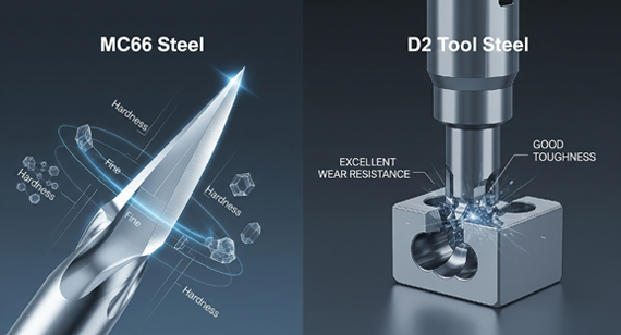 MC66 Steel vs. D2 Tool Steel characteristic
