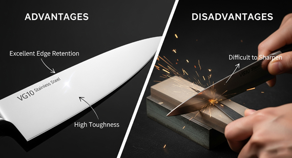 VG10 Stainless Steel Advantages and Disadvantages