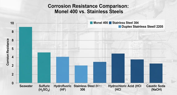 Corrosion Resistance Comparison of Monel 400 and Stainless Steel
