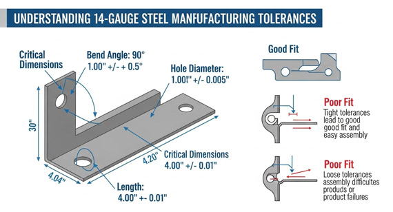 Manufacturing Tolerances for 14-Gauge Steel Structural Design