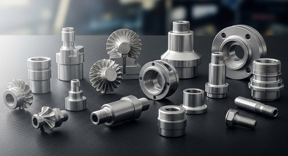 Complex, high-performance CNC machined parts made from nickel-based superalloys (e.g., Inconel 718, Hastelloy C-276)