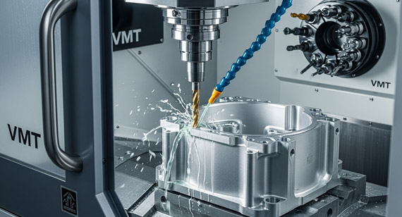 Multi-axis CNC machining complex cast aluminum parts
