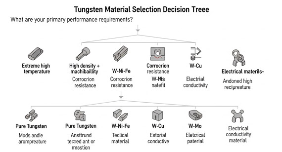 Tungsten Material Selection Decision Tree