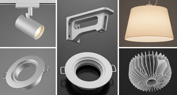 High-End Aluminum Die-Casting CNC Machined Components for Architectural Lighting Design (Track Light Housings, Large Pendant Light Brackets, Precision-Machined Bezels for Recessed Lighting Fixtures, Downlight Heat Sinks)