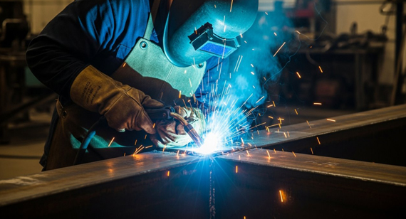 skilled welder arc welding metal plates skilled welder arc welding metal plates