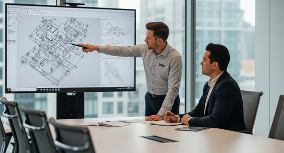 VMT Engineer Client Collaboration Technical Consultation CNC Machining Drawings VMT Engineer Client Collaboration Technical Consultation CNC Machining Drawings