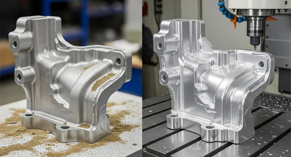 raw casting vs cnc machined parts comparison raw casting vs cnc machined parts comparison