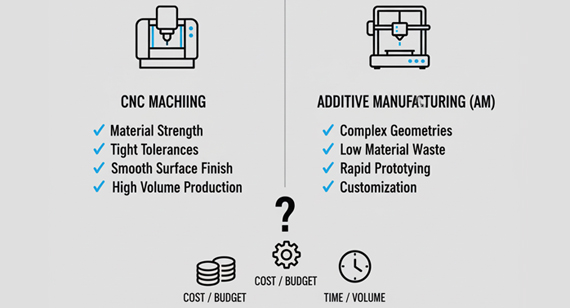 CNC Machining and Additive Manufacturing (AM) How to Choose