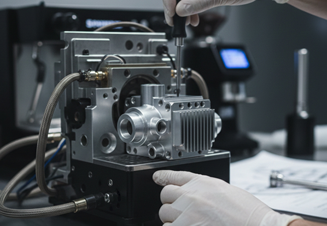 Coffee Machine Aluminum CNC Machining Parts