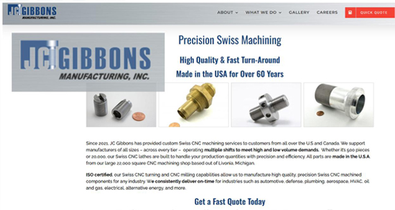 JC Gibbons (Precision Swiss Machining)