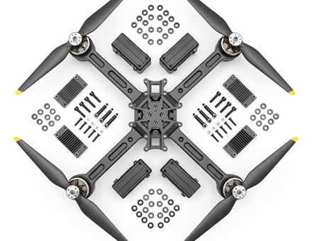 Custom Surveying Security Drones CNC Machining Parts
