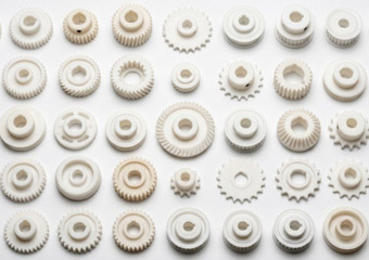 Custom Gears Sprockets and Pulleys POM Delrin Acetal CNC Machining Parts Custom Gears Sprockets and Pulleys POM Delrin Acetal CNC Machining Parts