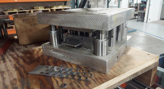 Stamping dies of high alloy tool steel