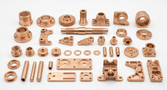 Red Copper (Brass) CNC Machining Parts