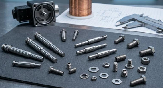 416 plunger, motor shafts, fasteners in the solenoid valves