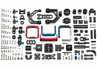 Custom CNC Machining Camera Gimbal Bracket Mount Parts